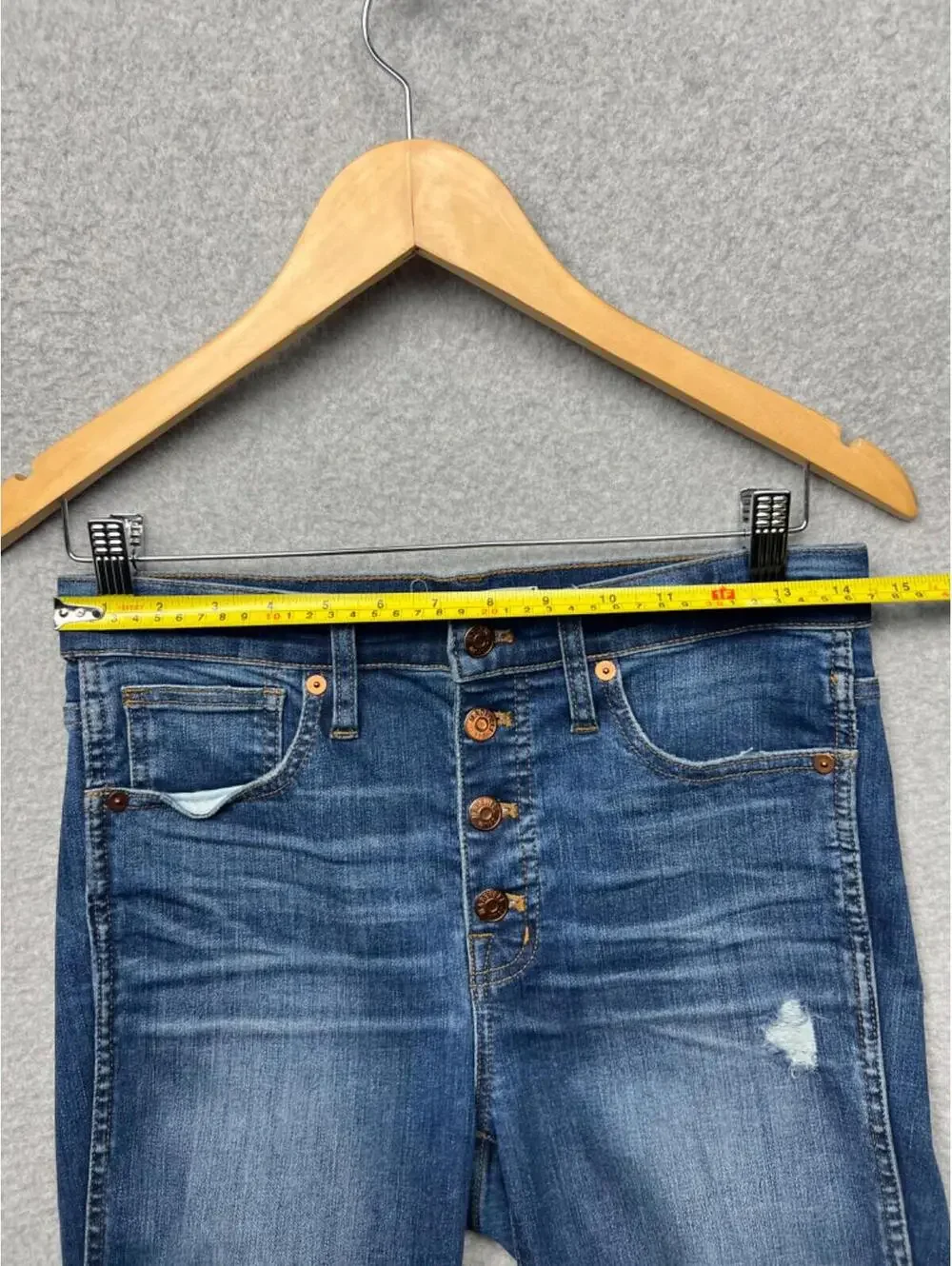 Madewell Denim Jeans Womens 27 Skinny High Rise Ladies Button Fly